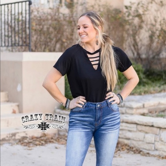 Crazy Train Get it Girl Top - Black - Picture 4 of 7